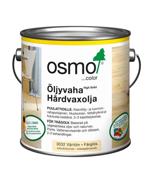 OSMO COLOR ÖLJYVAHA 3032 VÄRITÖN 2.5L