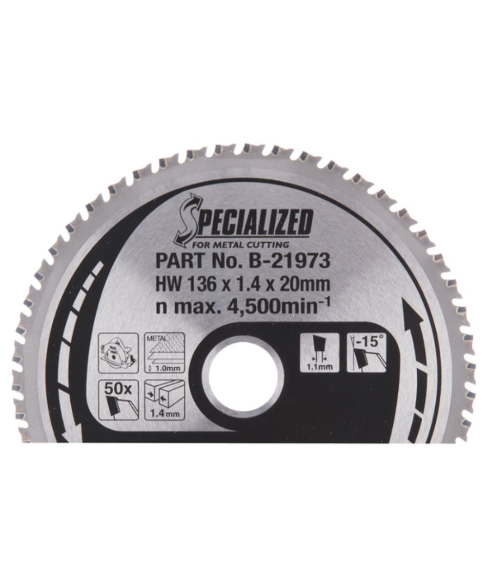 SIRKKELINTERÄ METALLI HM 136X20X1,4MM Z-50