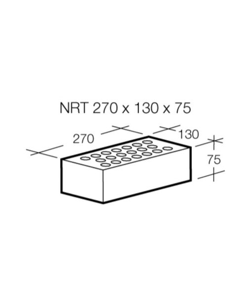 TIILI NRT 270X130X75MM SILEÄ