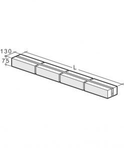 TIILIPALKKI KAHI 1125X130X75MM NT4