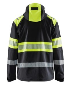 BLÅKLÄDER SOFTSHELLTAKKI HIGHVIS 4494 takaa