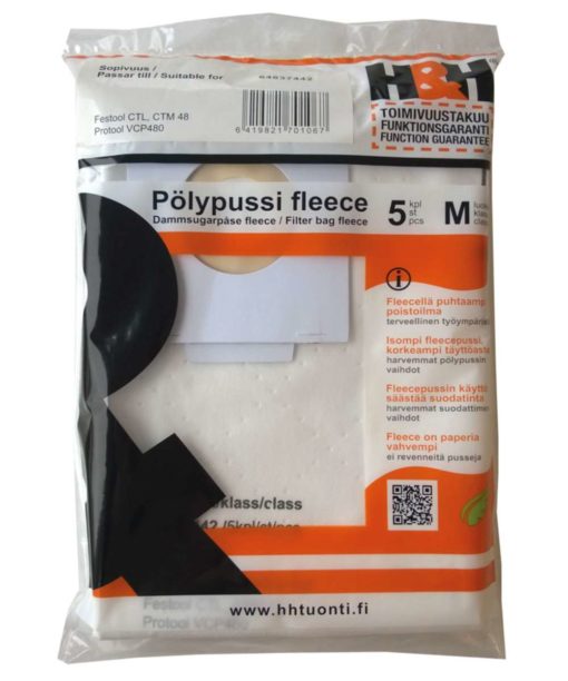 PÖLYPUSSI FLEECE 5KPL (FESTOOL CTL36)