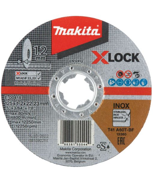 MAKITA XLOCK KATKAISULAIKKA 125X1.2MM