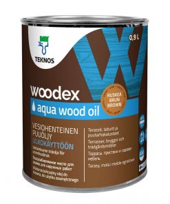 woodex aqua wood oil ruskea