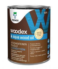 woodex aqua wood oil väritön