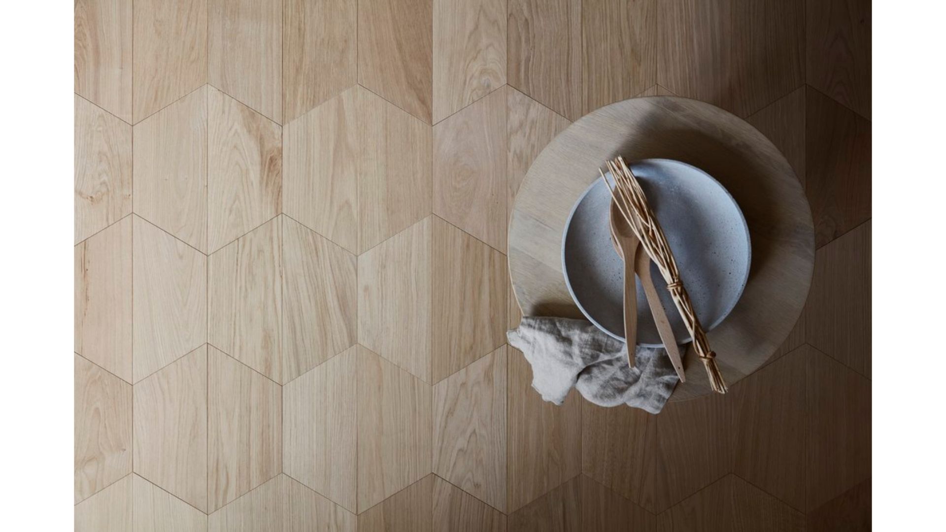 Timberwise tammi design floor hexagon nordic hiottu öljyvahattu