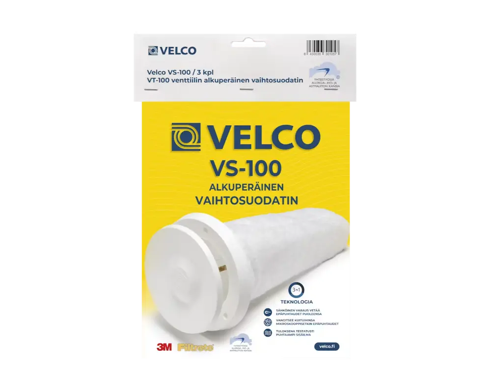 VAIHTOSUODATIN VELCO VS-100 3KPL