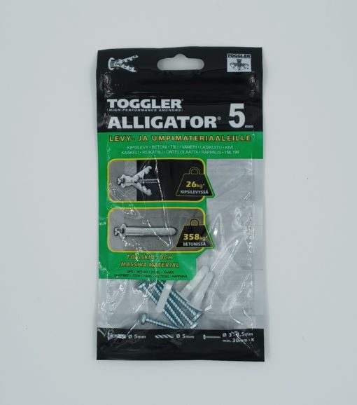 TULPPA ALLIGATOR AF5-5 5MM 5 KPL