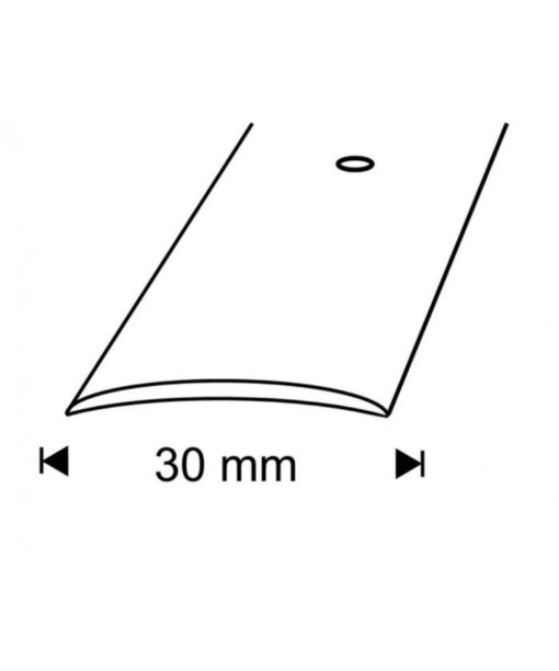 SAUMALISTA 30MM/1M HOPEA RUUVIKIINNITYS